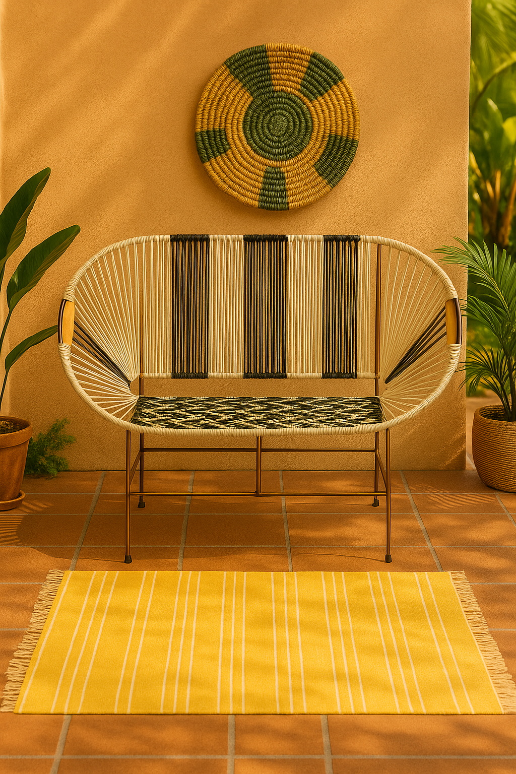Sofa Arjano Noche Dorada artesanal