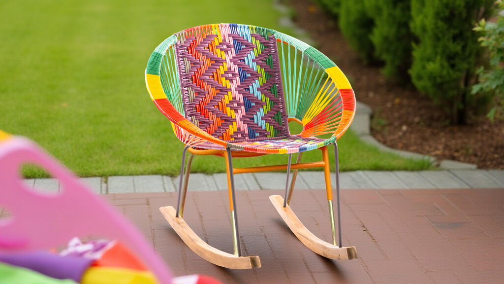 Mecedora Cerete Coral de Mar artesanal