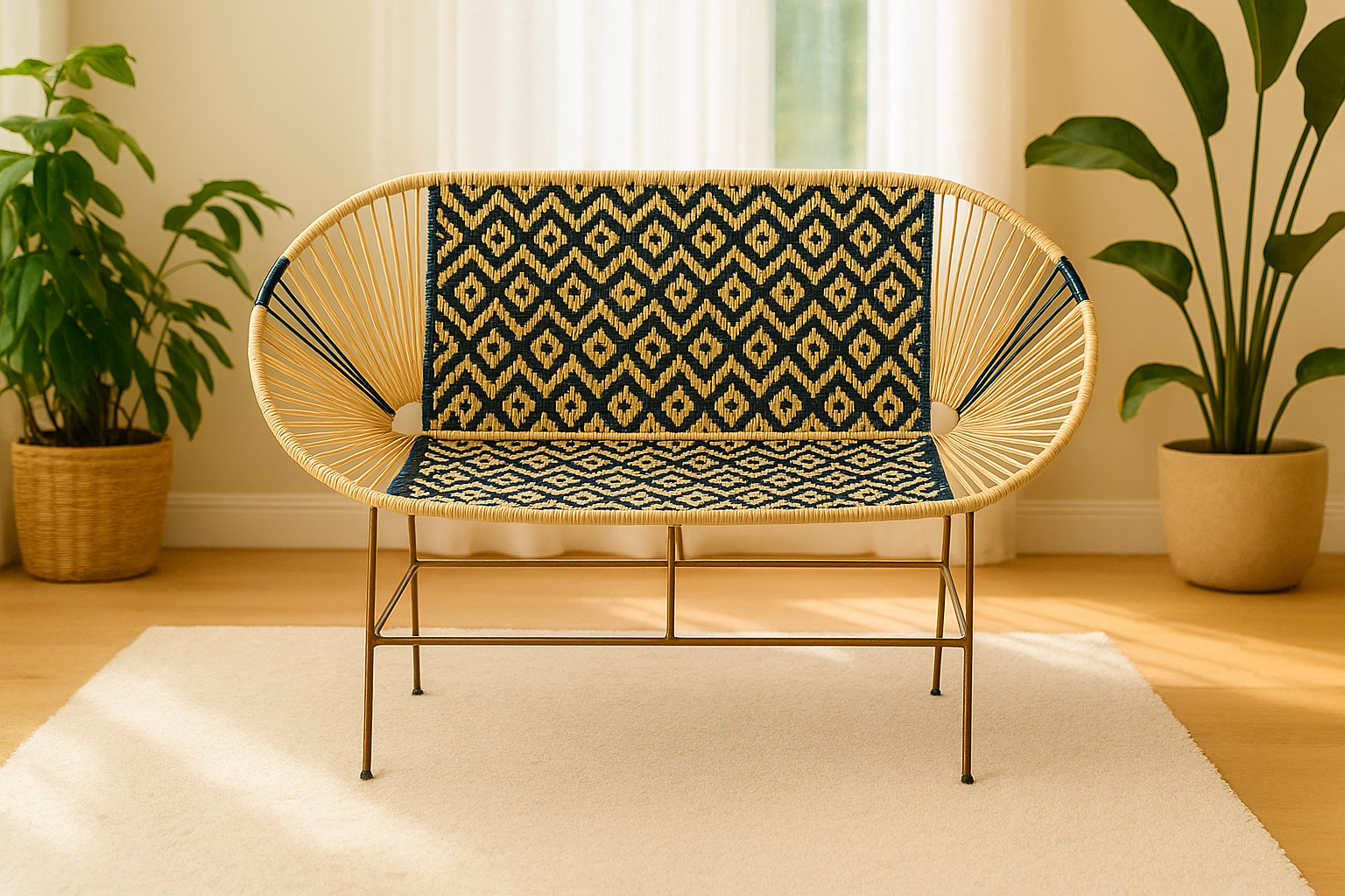 Sofa Marinilla Bahia Azul artesanal